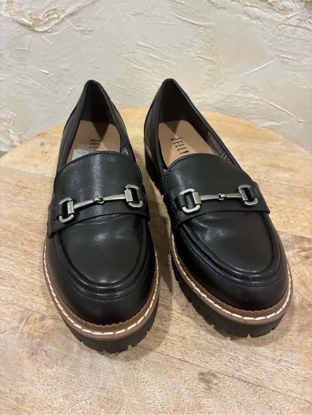 Jellypop Women’s Black Loafer Shoes 6.5